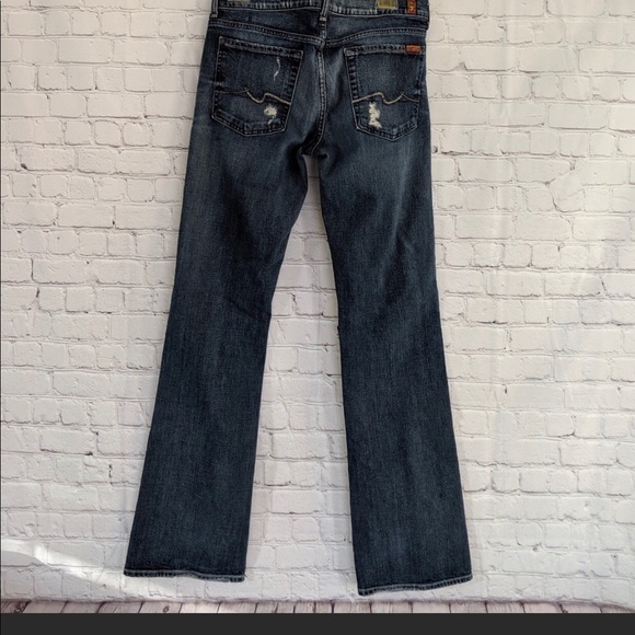 7 for All Mankind Bootcut distressed jeans 31 - Picture 3 of 8